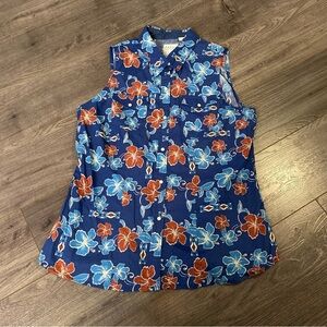 Roper button up sleeveless western rodeo wear